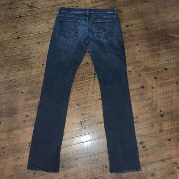 7 for All Mankind straight leg distressed normcore 28 jeans - Picture 4 of 4